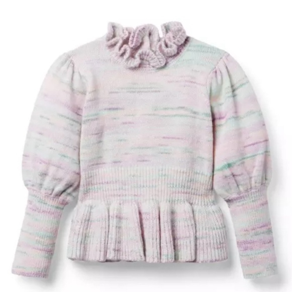 NWT Janie and Jack Multicolor Ruffle Sweater